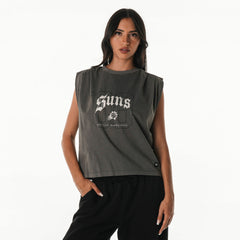 Phoenix Suns The Wild Collective Unisex 2025/26 City Edition Boxy Cropped Darted Tank Top - Gray online