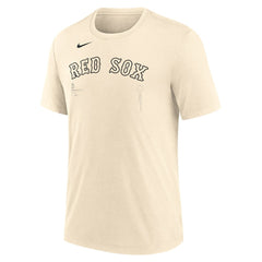 Boston Red Sox Wordmark Tri-Blend T-Shirt Natural
