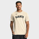 San Francisco Giants Wordmark Tri-Blend T-Shirt Natural
