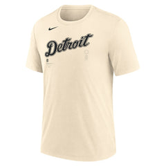 Detroit Tigers Wordmark Tri-Blend T-Shirt Natural