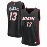 Bam Adebayo Miami Heat Youth Fast Break Replica Player Jersey - Black - Icon Edition on sale