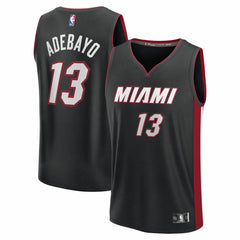 Bam Adebayo Miami Heat Youth Fast Break Replica Player Jersey - Black - Icon Edition on sale