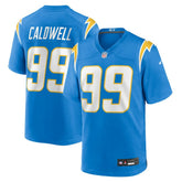 Jamaree Caldwell Los Angeles Chargers Team Game Jersey - Powder Blue online
