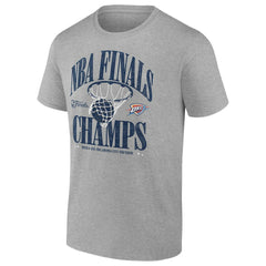 Oklahoma City Thunder 2025 NBA Finals Champions Fade Away Retro T-Shirt - Steel discount