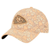 Kansas City Chiefs New Era Women's Floral 9TWENTY Adjustable Hat - Tan sale