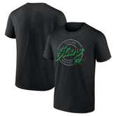 Dallas Stars Colorblock Puck T-Shirt - Black T-shirts