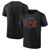 Edmonton Oilers Colorblock Puck T-Shirt - Black T-shirts