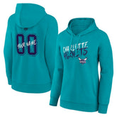 Charlotte Hornets Women's Hustle Custom Pullover Hoodie - Teal online