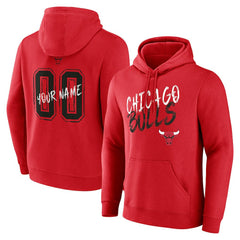 Chicago Bulls Hustle Custom Pullover Hoodie - Red shop