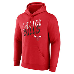 Chicago Bulls Hustle Custom Pullover Hoodie - Red shop