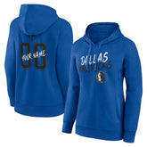 Dallas Mavericks Women's Hustle Custom Pullover Hoodie sale - Blue cheap