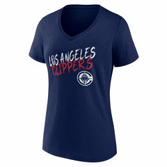 LA Clippers Women's Hustle Custom V-Neck T-Shirt - Navy shop