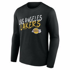 Los Angeles Lakers Hustle Custom Long Sleeve T-Shirt - Black cheap