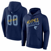 Memphis Grizzlies Hustle Custom Pullover Hoodie - Navy on sale