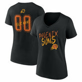 Phoenix Suns Women's Hustle Custom V-Neck T-Shirt - Black cheap