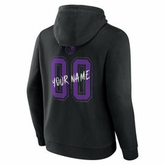Sacramento Kings Hustle Custom Pullover Hoodie - Black outlet