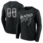 San Antonio Spurs Hustle Custom Long Sleeve T-Shirt - Black cheap