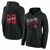 Toronto Raptors Women's Hustle Custom Pullover Hoodie - Black sale