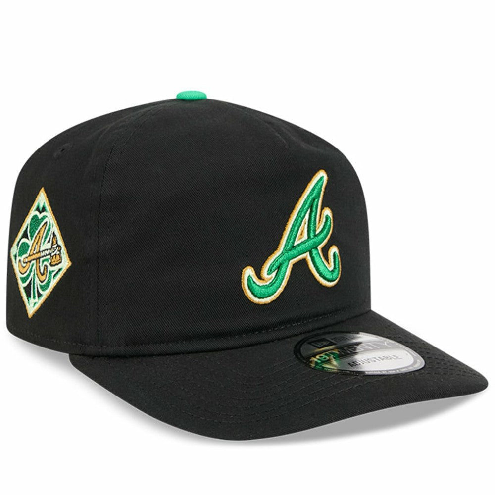 Atlanta Braves 2026 St. Patrick's Day 19TWENTY Adjustable Hat Black
