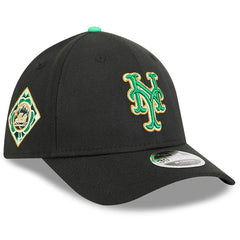 New York Mets 2026 St. Patrick's Day 39THIRTY Flex Hat Black