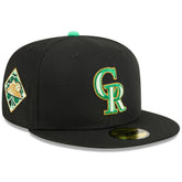 Colorado Rockies 2026 St. Patrick's Day 59FIFTY Fitted Hat Black