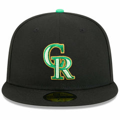 Colorado Rockies 2026 St. Patrick's Day 59FIFTY Fitted Hat Black