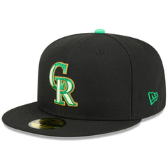 Colorado Rockies 2026 St. Patrick's Day 59FIFTY Fitted Hat Black