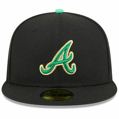 Atlanta Braves 2026 St. Patrick's Day 59FIFTY Fitted Hat Black