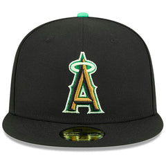Los Angeles Angels 2026 St. Patrick's Day 59FIFTY Fitted Hat Black
