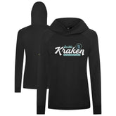 Seattle Kraken Levelwear Women's Slender Monument Raglan Pullover Hoodie - Black Hoodies