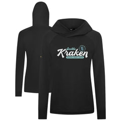 Seattle Kraken Levelwear Women's Slender Monument Raglan Pullover Hoodie - Black Hoodies