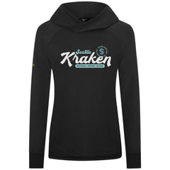 Seattle Kraken Levelwear Women's Slender Monument Raglan Pullover Hoodie - Black Hoodies