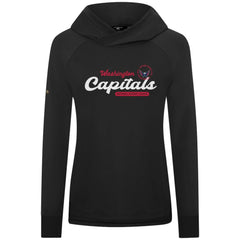 Washington Capitals Levelwear Women's Slender Monument Raglan Pullover Hoodie - Black Hoodies