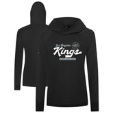 Los Angeles Kings Levelwear Women's Slender Monument Raglan Pullover Hoodie - Black Hoodies