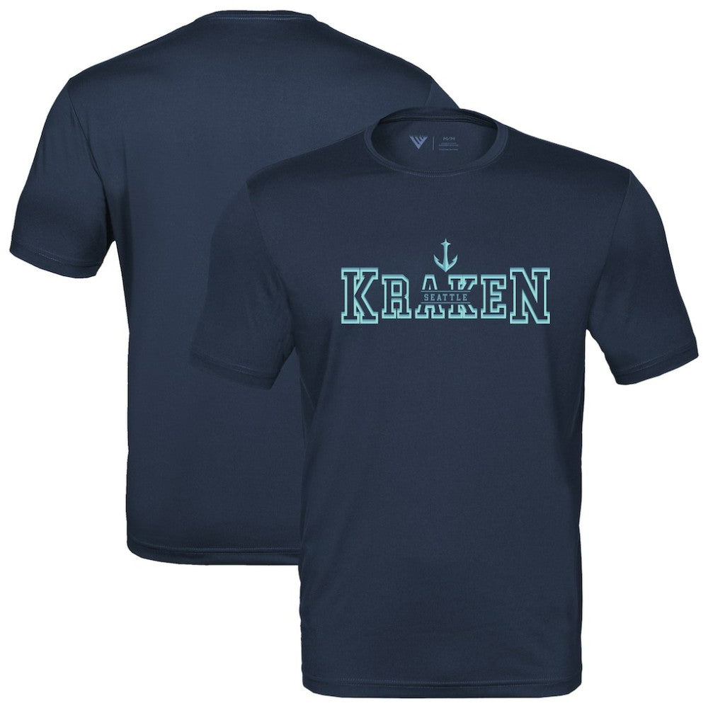 Seattle Kraken Levelwear Anthem Journey Performance T-Shirt - Deep Sea Blue T-shirts