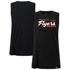 Philadelphia Flyers Levelwear Women's Influx Monument Tank Top - Black Tank Top