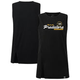 Nashville Predators Levelwear Women's Influx Monument Tank Top - Black Tank Top