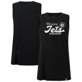 Winnipeg Jets Levelwear Women's Influx Monument Tank Top - Black Tank Top