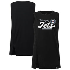 Winnipeg Jets Levelwear Women's Influx Monument Tank Top - Black Tank Top