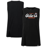 Edmonton Oilers Levelwear Women's Influx Monument Tank Top - Black Tank Top