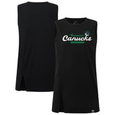 Vancouver Canucks Levelwear Women's Influx Monument Tank Top - Black Tank Top