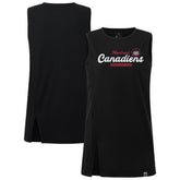 Montreal Canadiens Levelwear Women's Influx Monument Tank Top - Black Tank Top