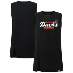 Anaheim Ducks Levelwear Women's Influx Monument Tank Top - Black Tank Top