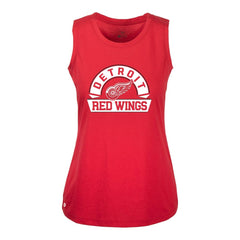 Detroit Red Wings Levelwear Women's Macy Banner Arch Tank Top - Red Tank Top