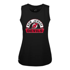 New Jersey Devils Levelwear Women's Macy Banner Arch Tank Top - Black Jerseys