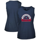 Washington Capitals Levelwear Women's Macy Banner Arch Tank Top - Navy Tank Top