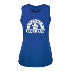 Toronto Maple Leafs Levelwear Women's Macy Banner Arch Tank Top - Royal Tank Top
