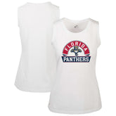 Florida Panthers Levelwear Women's Macy Banner Arch Tank Top - White Tank Top