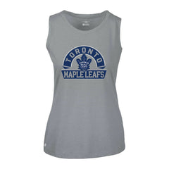Toronto Maple Leafs Levelwear Women's Macy Banner Arch Tank Top - Gray Tank Top