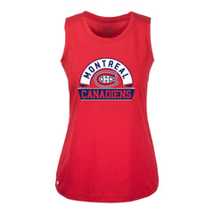Montreal Canadiens Levelwear Women's Macy Banner Arch Tank Top - Red Tank Top